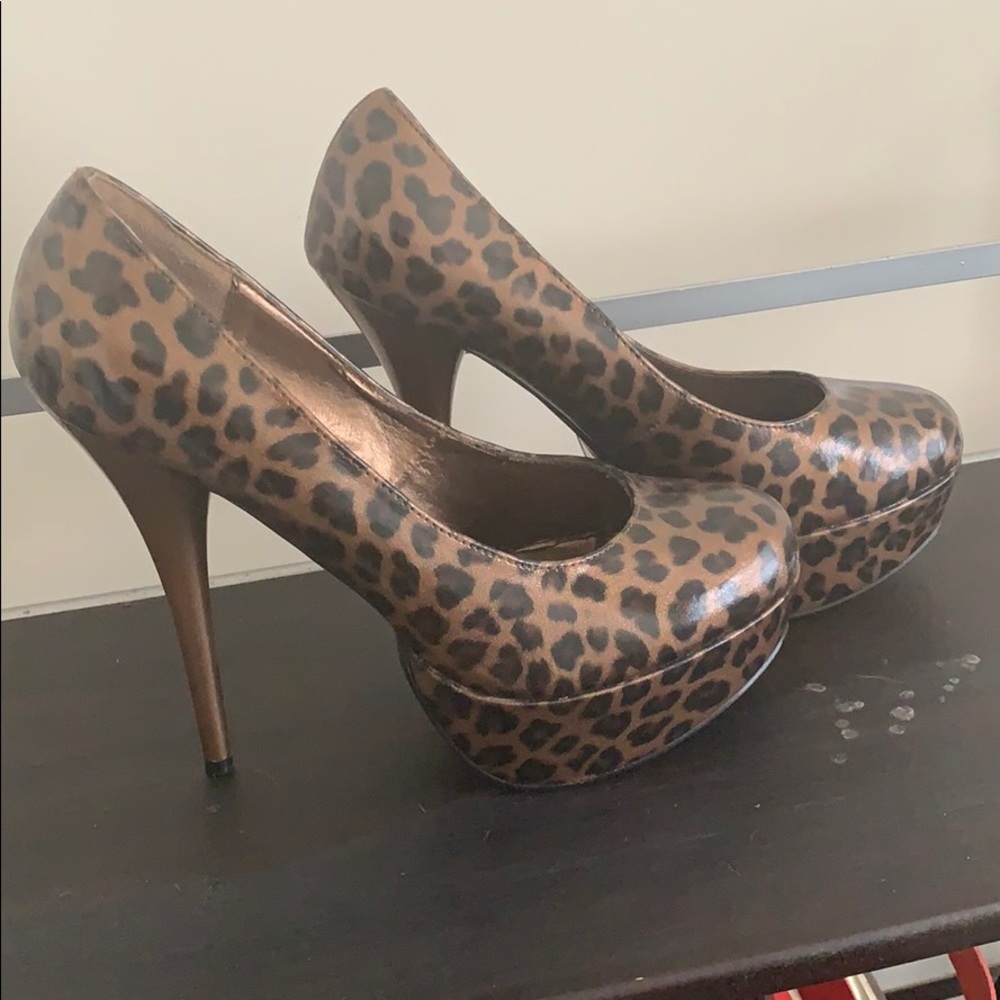 Leopard print heels